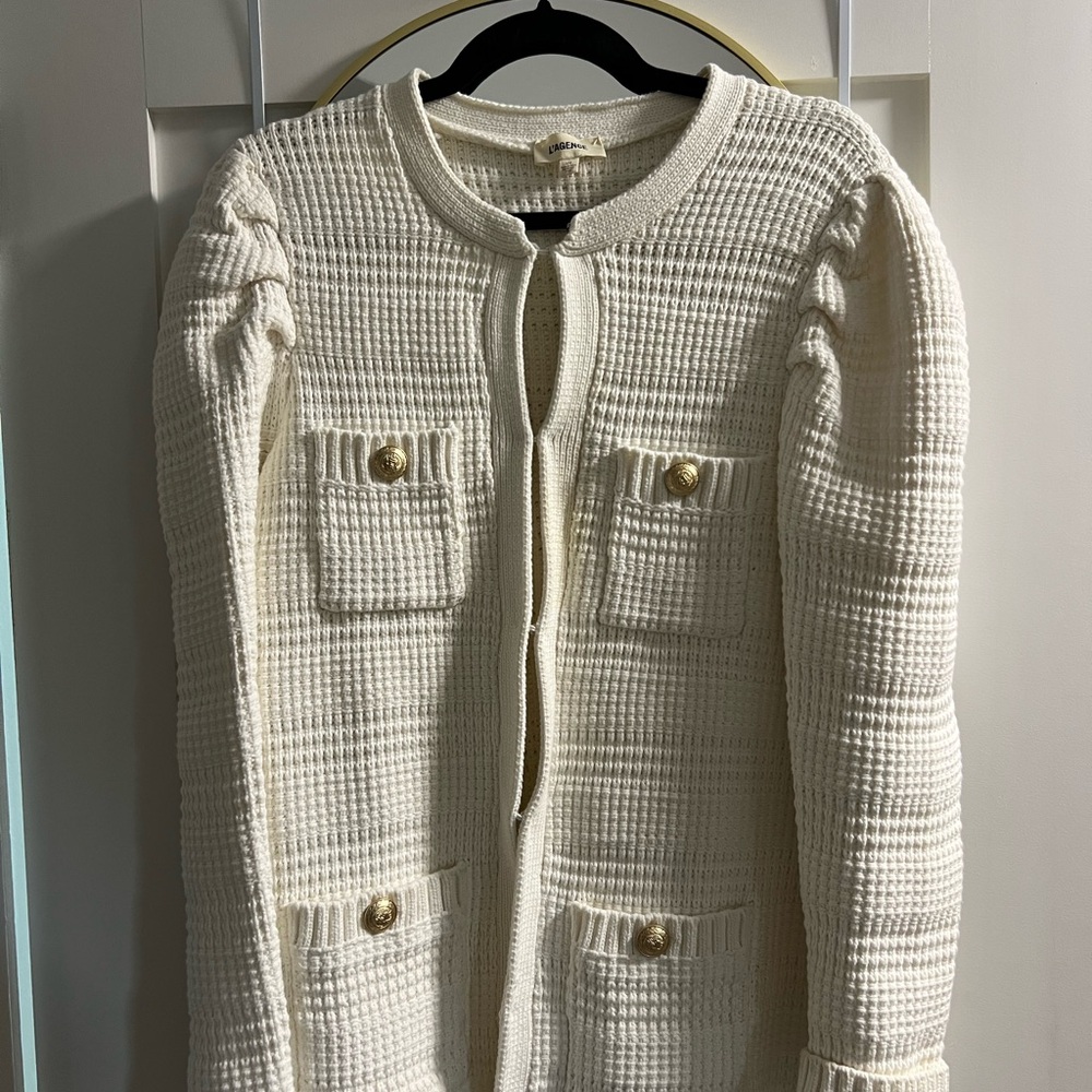 L'AGENCE Cream Knit Cardigan in GREAT condition! Barely worn!!!